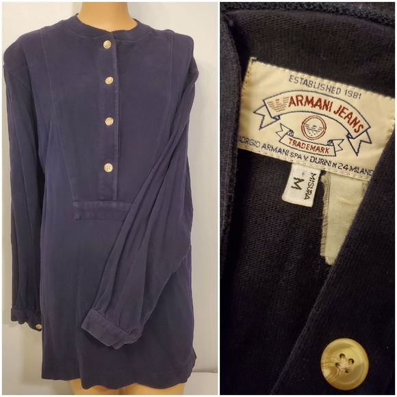 Armani Jeans | Tops | Vintage Armani Jeans Longsleeve Top | Poshmark